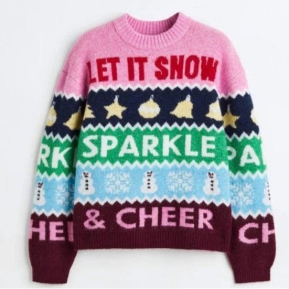 H&M LET IT SNOW Sweater NWT